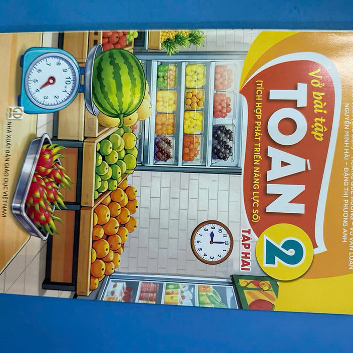 Sách Vở Bài Tập Toán 2- Tập Hai- Tích Hợp Phát Triển Năng Lực Số (Kèm Nilon Bọc Sách, Nhãn Tên)