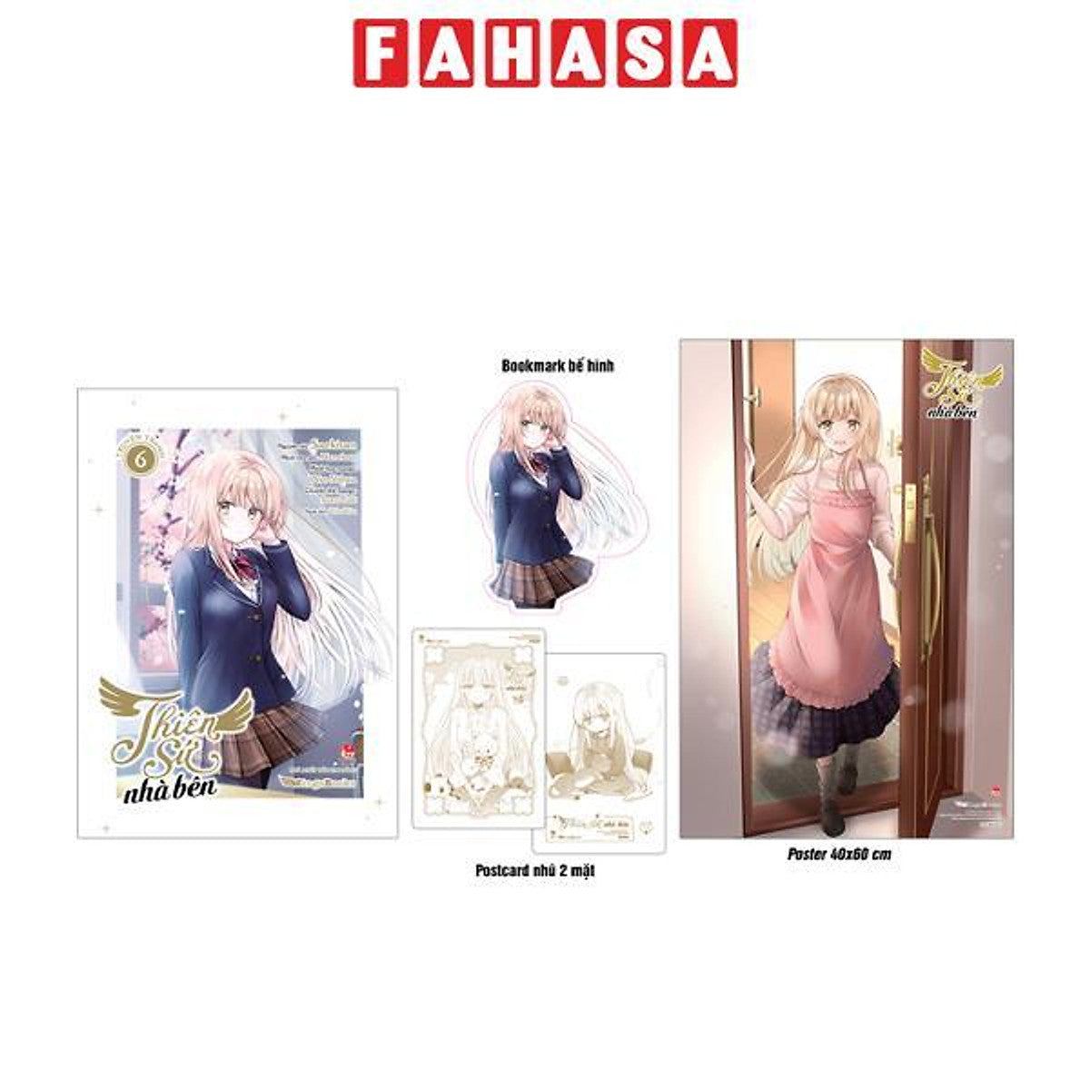 Sách - [Manga] Thiên Sứ Nhà Bên - Tập 6 - Tặng Kèm Bookmark Bế Hình + Postcard Nhũ 2 Mặt + 1 Poster