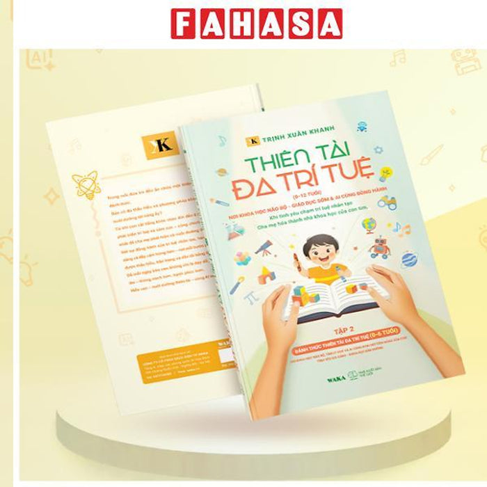 Sách - Thiên Tài Đa Trí Tuệ (0-12 Tuổi) - Tập 2 - Đánh Thức Thiên Tài Đa Trí Tuệ (0-6 Tuổi)