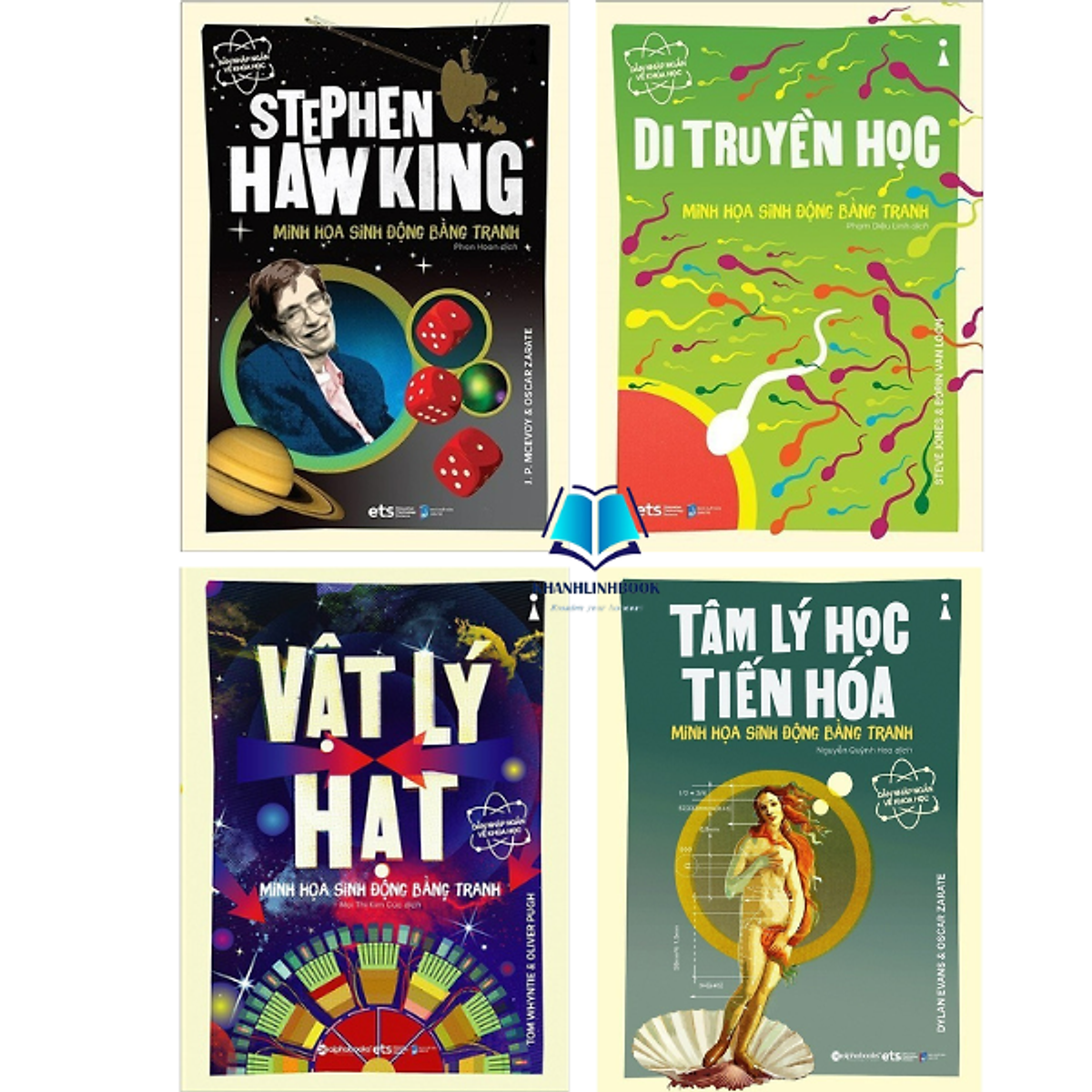 Sách - Dẫn Nhập Ngắn Về Khoa Học: Stephen Hawking - Vật Lý Hạt - Tâm Lý Học Tiến Hóa - Di Truyền Học