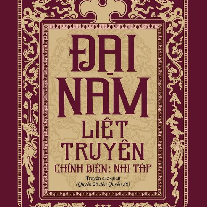 Đặt Trước - Đại Nam Liệt Truyện, Tập 6: Chính Biên - Nhị Tập: Truyện Các Quan (Quyển 26 Đến Quyển 36) - Quốc Sử Quán Triều Nguyễn