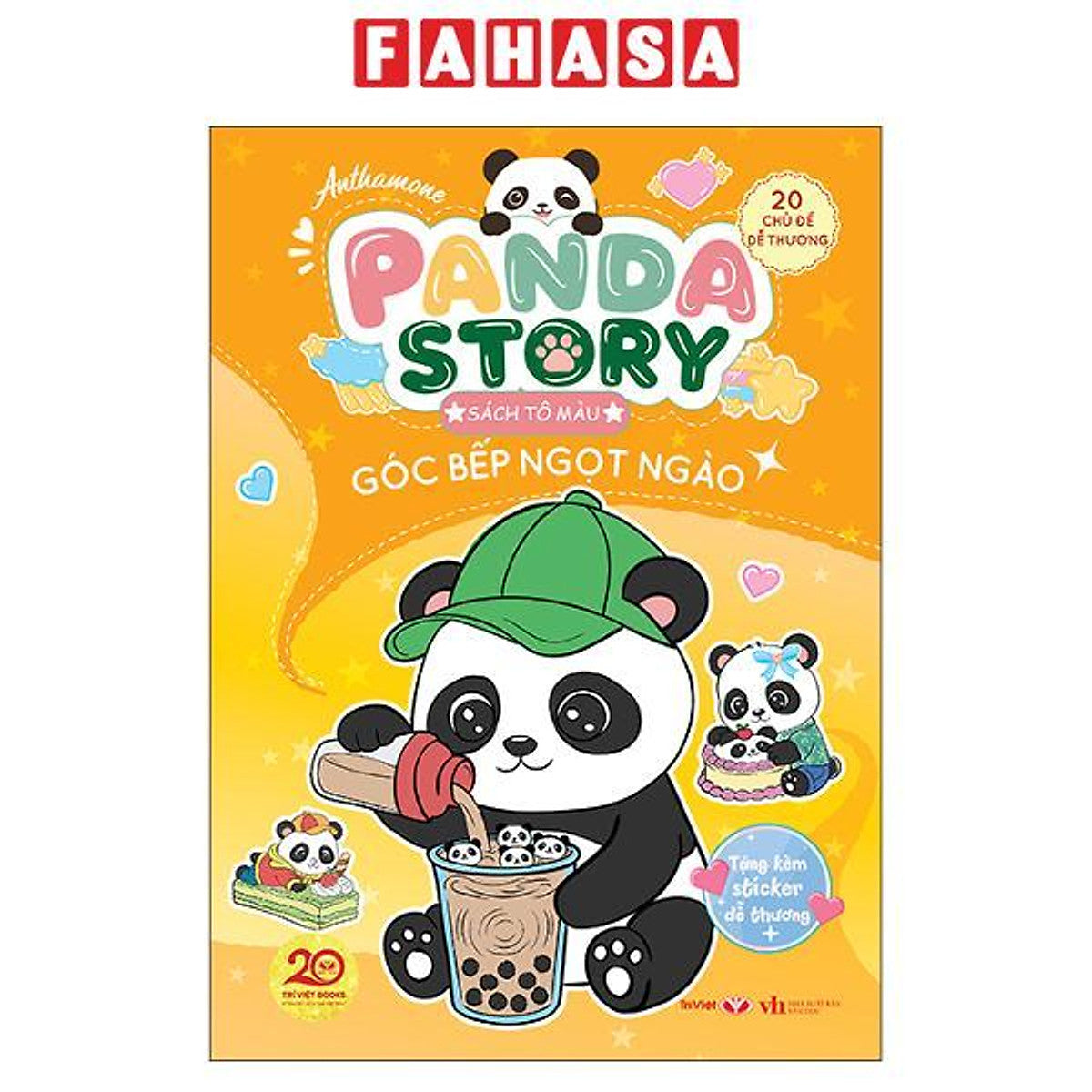 Sách - Panda Story - Sách Tô Màu - Góc Bếp Ngọt Ngào