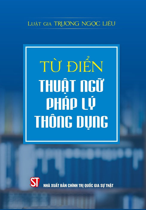 Từ Điển Thuật Ngữ Pháp Lý Thông Dụng