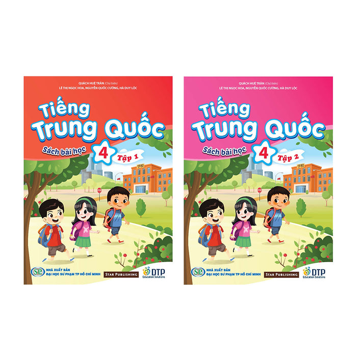 Sách - Dtpbooks - Sách Tiếng Trung Quốc 4 - Sách Bài Học Tập 1 & 2
