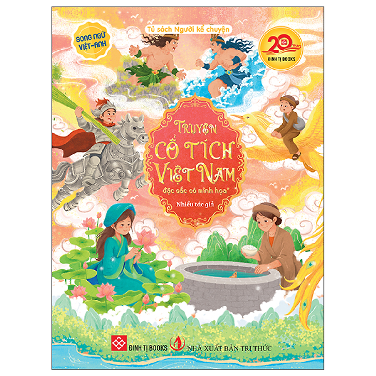 Sách Truyện Cổ Tích Việt Nam Đặc Sắc Có Minh Họa Tập 1 (Song Ngữ Việt Anh) - Đỏ
