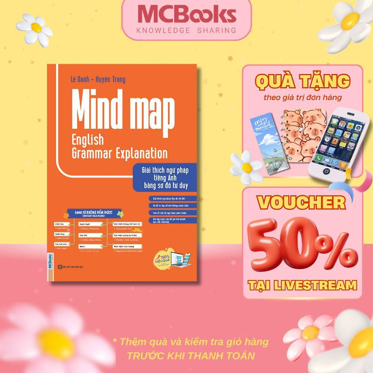 Sách - Giải Thích Ngữ Pháp Tiếng Anh Bằng Sơ Đồ Tư Duy - Mcbooks