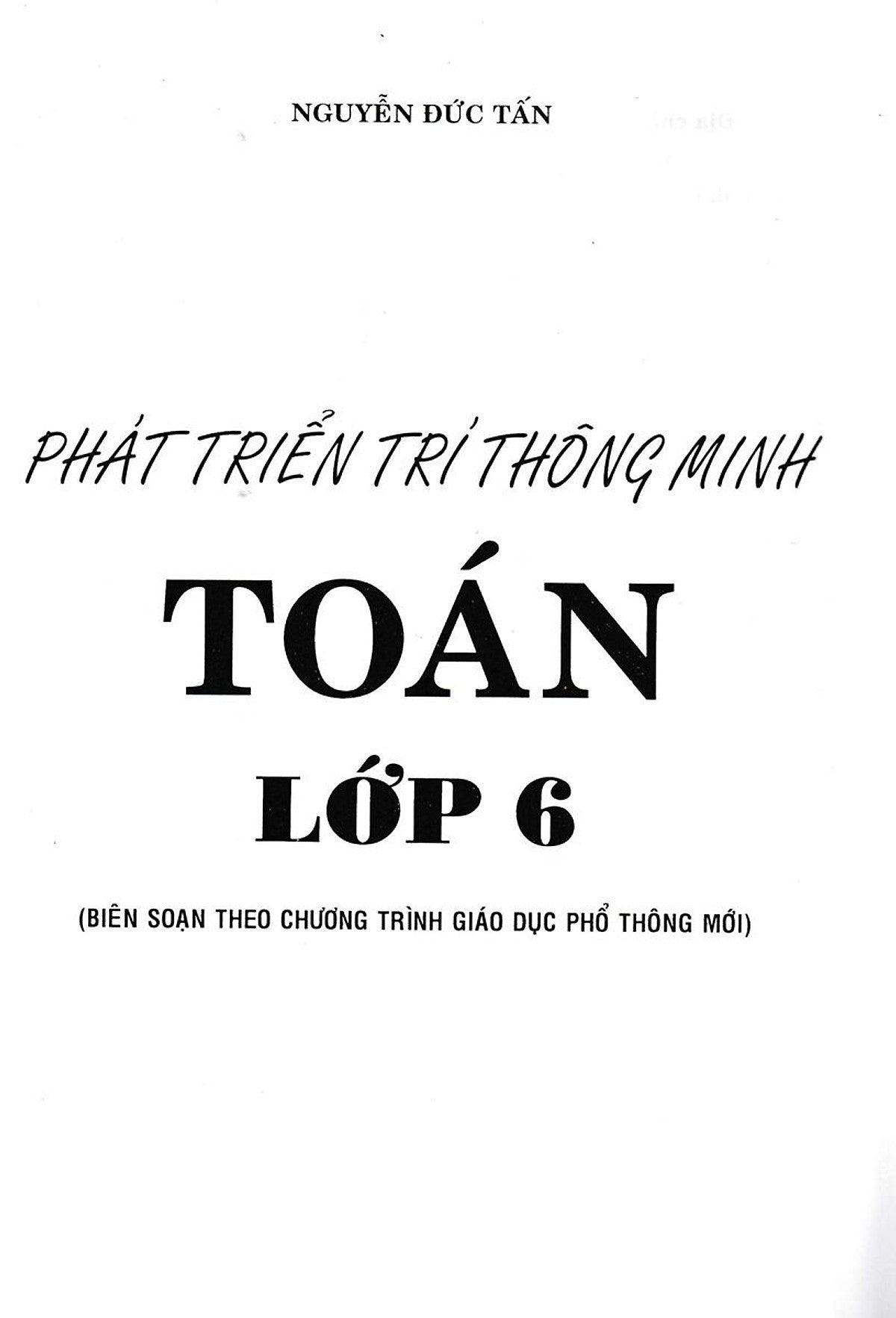 Sách - Phát Triển Trí Thông Minh Toán Lớp 6