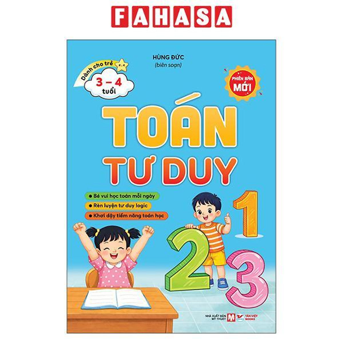 Sách - Dành Cho Trẻ Từ 3-4 Tuổi - Toán Tư Duy - Phiên Bản Mới