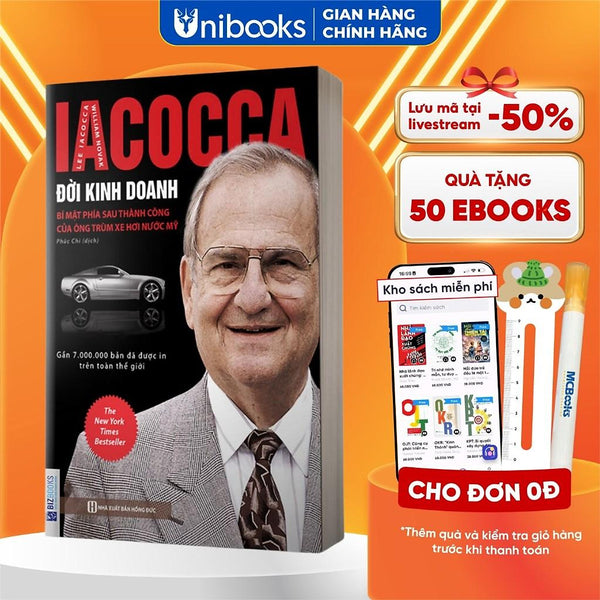 Sách - Lacocca: Đời Kinh Doanh - Bí Mật Phía Sau Thành Công Của Ông Trùm Xe Hơi Nước Mỹ - Bizbooks