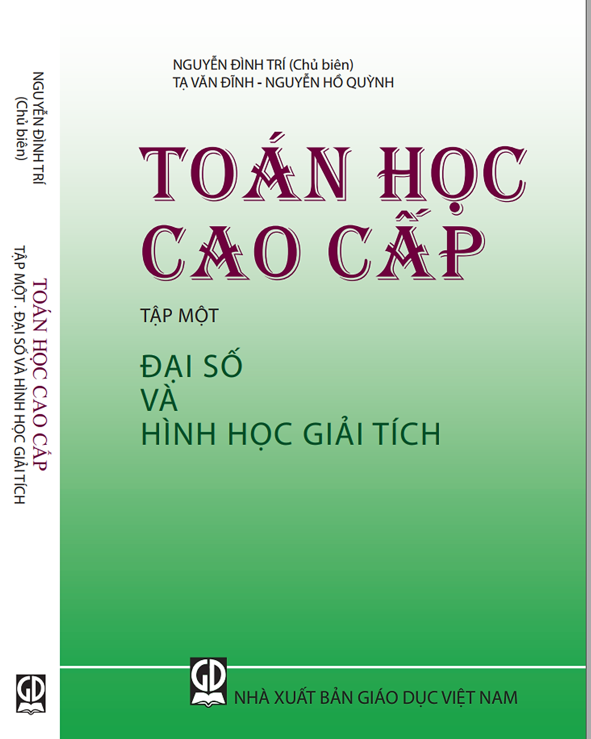Sách  - Toán Cao Cấp Tập 1 Đại Số Và Hình Học Giải Tích