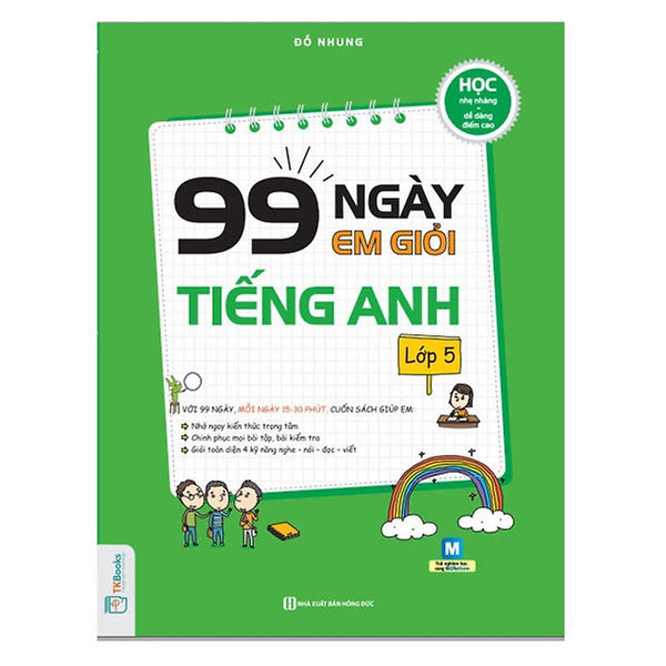 Sách - 99 Ngày Em Giỏi Tiếng Anh Lớp 5 - Mcbooks