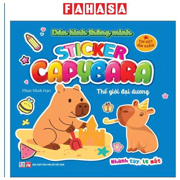 Sách - Sticker Capybara - TìM VậT ẨN GiấU - Thế GiớI ĐạI Dương