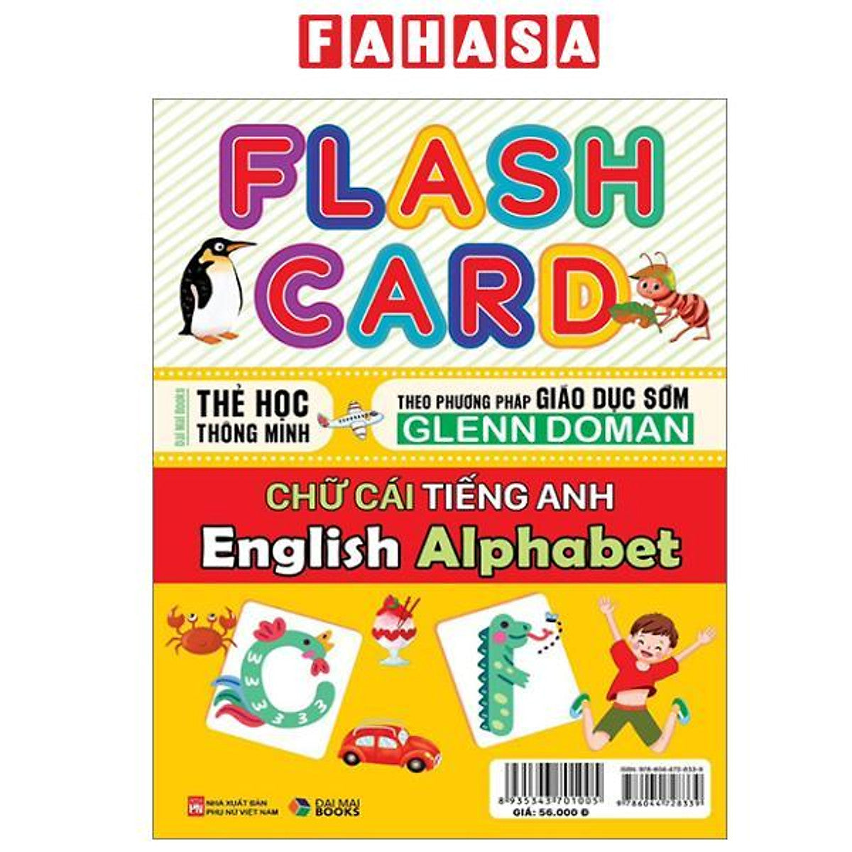 Sách - Flash Card - Thẻ Học Thông Minh Theo Phương Pháp Giáo Dục Sớm Glenn Doman - Chữ Cái Tiếng Anh - English Alphabet