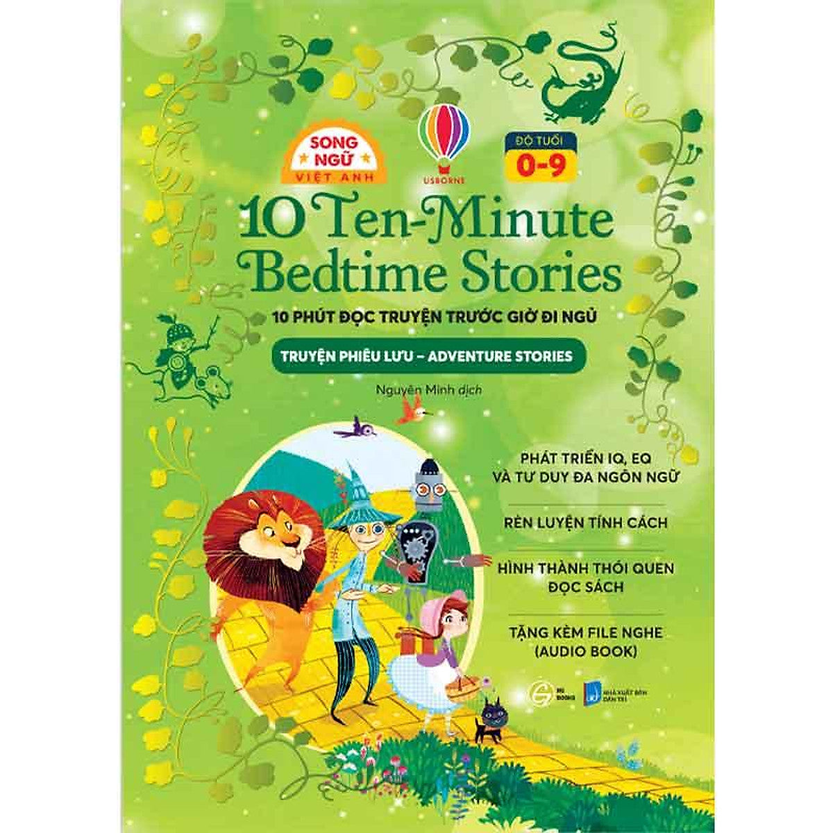 Sách 10 Ten-Minute Bedtime Stories - 10 Phút Đọc Truyện Trước Giờ Đi Ngủ - Truyện Phiêu Lưu (Song Ngữ Việt-Anh)