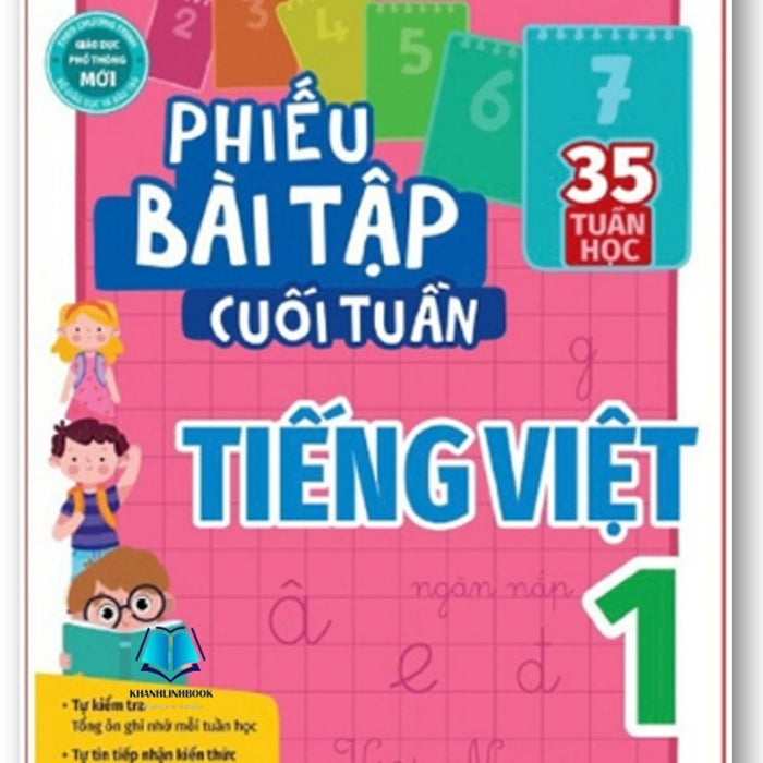 Sách - Phiếu Bài Tập Cuối Tuần Môn Tiếng Việt Lớp 1+2+3+4+5