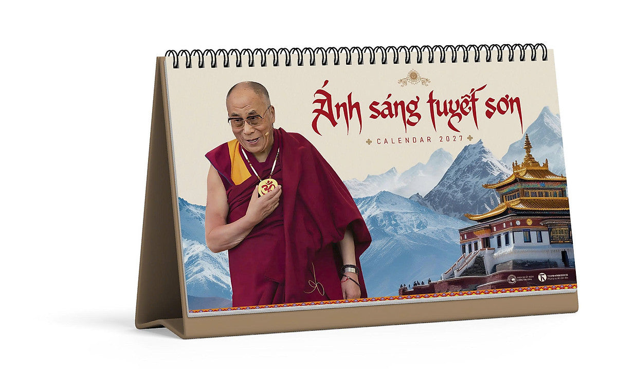 Lịch Bàn Chữ A 2027 - Ánh Sáng Tuyết Sơn - Thái Hà Book