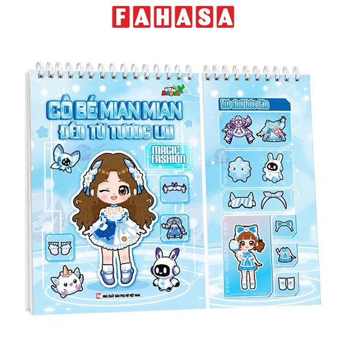 Sách - Trò Chơi Bóc Dán - Cô Bé Mian Mian Đến Từ Tương Lai - Magic Fashion