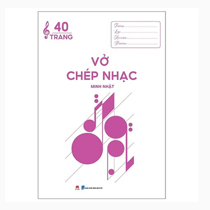Vở Chép Nhạc 40 Trang (20.5*29.5)  (Huy Hoàng)