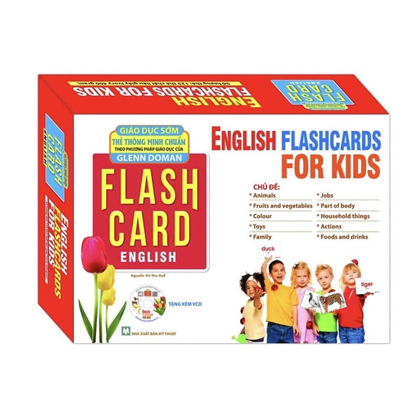 ￼Sách - English Flashcards For Kids - 125 Thẻ Học Thông Minh Chuẩn Theo Phương Pháp Giáo Dục Của Glenn Doman