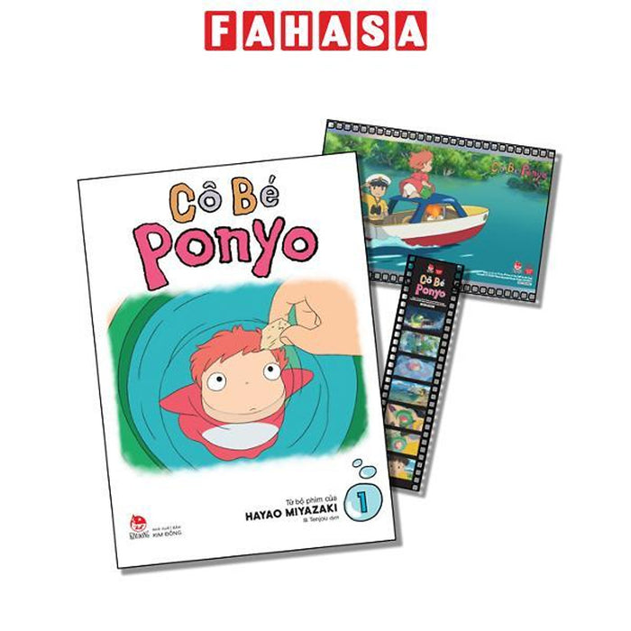 Sách - Cô Bé Ponyo - Tập 1 - Tặng Kèm Filmstrip + Postcard