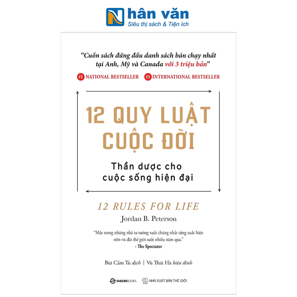 Sách - 12 Quy Luật Cuộc Đời: Thần Dược Cho Cuộc Sống Hiện Đại - Jordan B Peterson