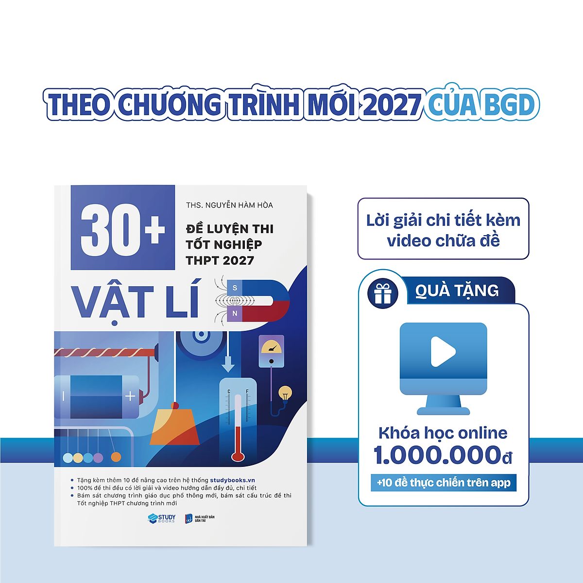 30+ Đề Luyện Thi Tốt Nghiệp Thpt 2027 Vật Lí + Tặng Khóa Học Trị Giá 1 Triệu - Bản Quyền