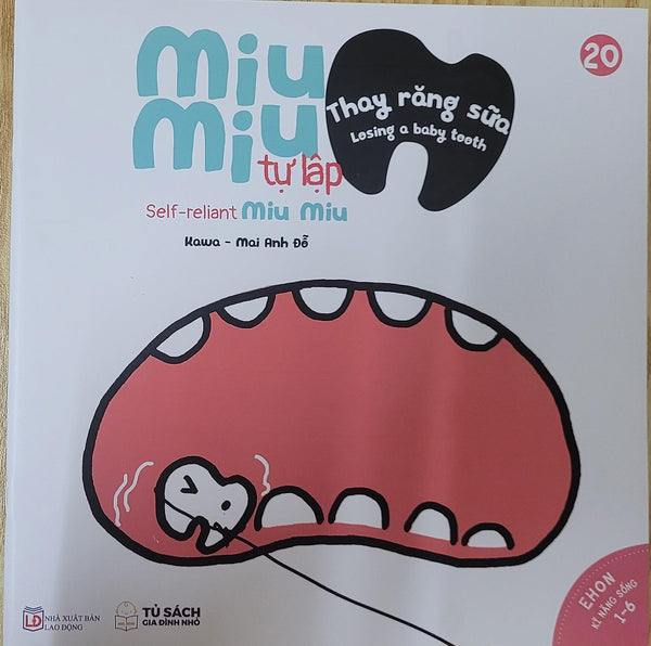 Sách Ehon Miu Miu Tự Lập Phần 1 Song Ngữ - Thay Răng Sữa