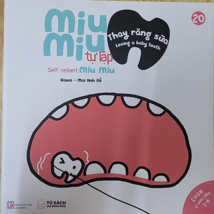 Sách Ehon Miu Miu Tự Lập Phần 1 Song Ngữ - Thay Răng Sữa