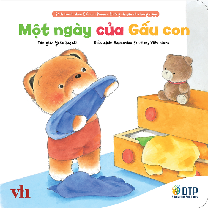 Sách - Dtpbooks - Một Ngày Của Gấu Con - Sách Tranh Ehon Gấu Con Kuma - Những Chuyện Nhỏ Hàng Ngày