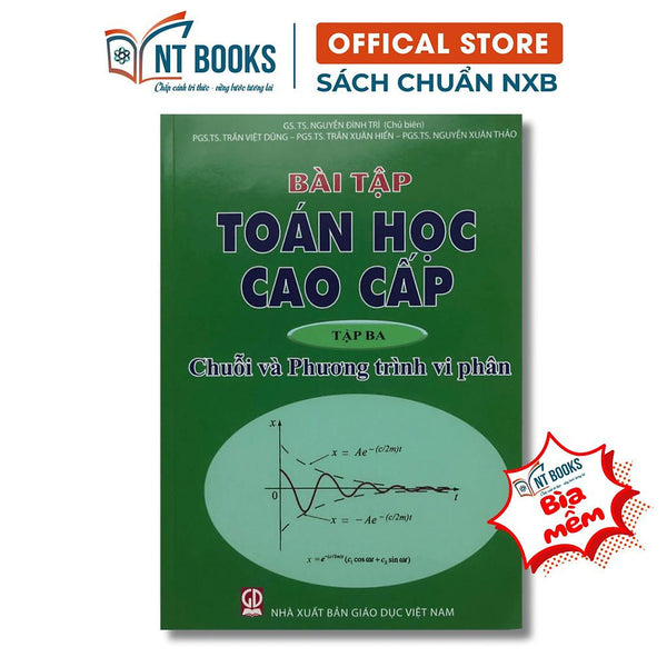 Sách - Bài Tập Toán Học Cao Cấp Tập 3: Chuỗi Và Phương Trình Vi Phân (Khổ To) - Hv