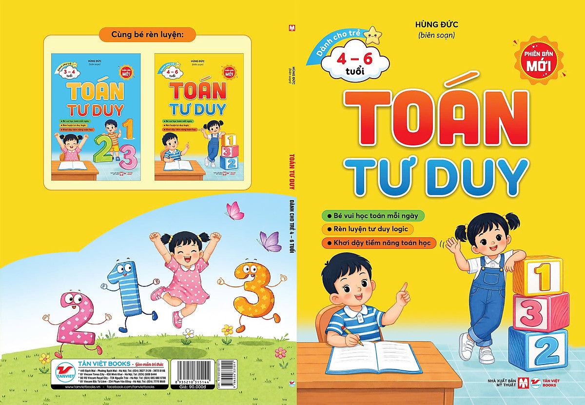 Bộ Toán Tư Duy – Phiên Bản Mới Dành Cho Trẻ 4–6 Tuổi