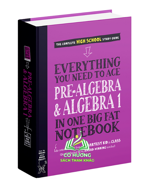 Sách Everything You Need To Ace Prealgebra And Algebra1 Sổ Tay Đại Số Lớp 8 Đến Lớp 12