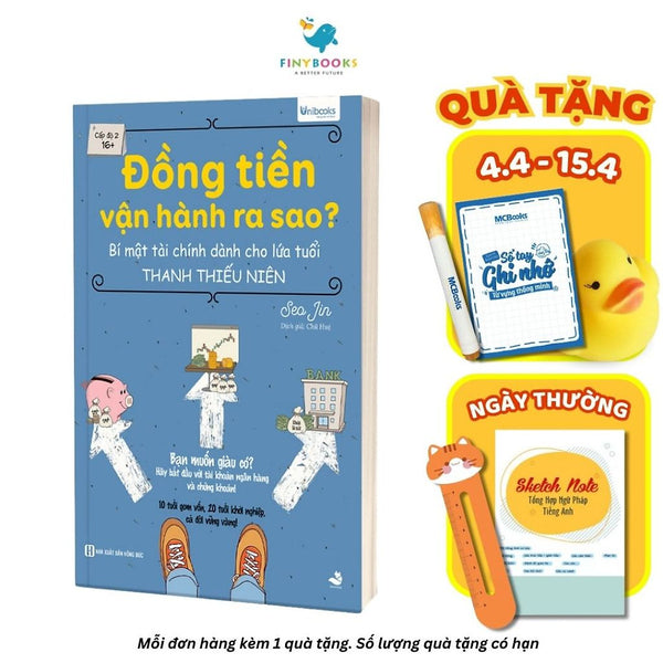 Sách - Đồng Tiền Vận Hành Ra Sao? Bí Mật Tài Chính Dành Cho Lứa Tuổi Thanh Thiếu Niên 16+ Unibooks