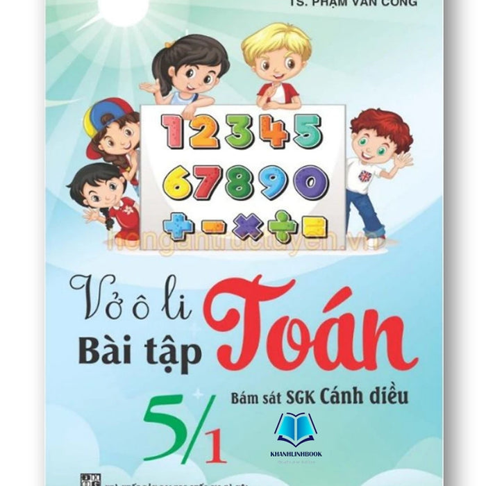 Sách - Vở Ô Li Bài Tập Toán 5 - Tập 1 + 2 (Bám Sát Sgk Cánh Diều)