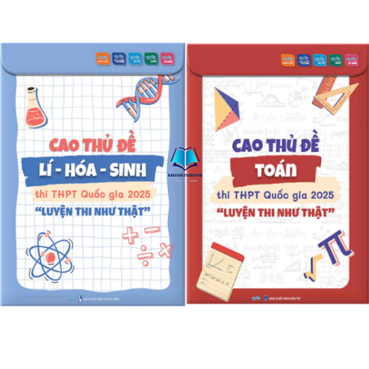 Sách - Cao Thủ Luyện Đề Toán + Cao Thủ Đề Lí - Hóa - Sinh - Luyện Thi Thpt Quốc Gia 2025