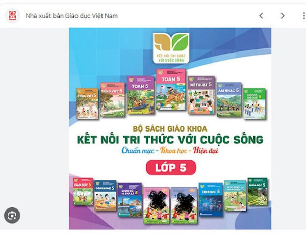 Bộ Sách Giáo Khoa Lớp 5- Kết Nối Tri Thức Với Cuộc Sống (13 Quyển- Kèm Bìa Nilong Bao Sách)