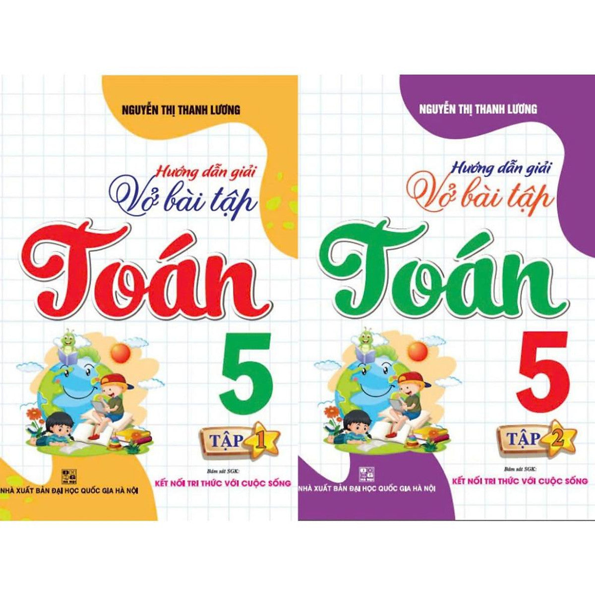 Sách - Hướng Dẫn Giải Vở Bài Tập Toán 5 - Tập 1 + 2 (Bám Sát Sgk Kết Nối Tri Thức Với Cuộc Sống)