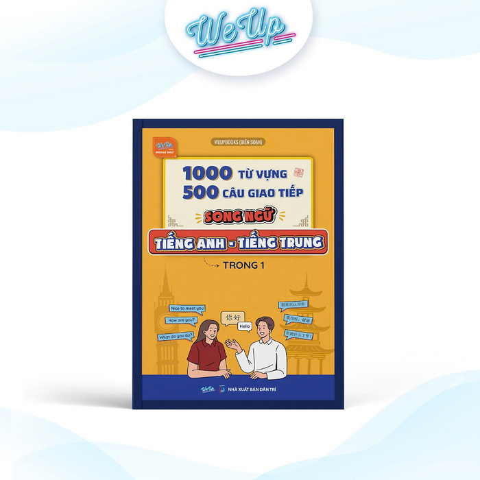 Sách - 1000 Từ Vựng + 500 Câu Giao Tiếp Song Ngữ Anh - Trung