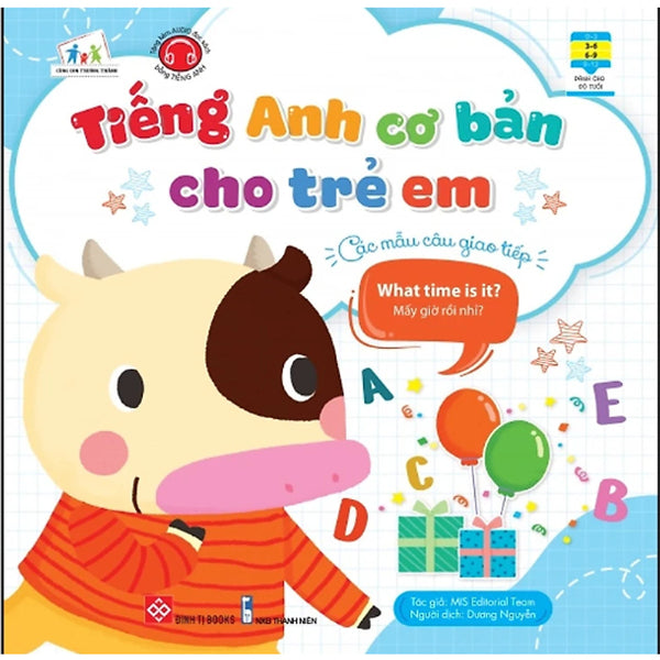 Sách - Tiếng Anh Cơ Bản Cho Trẻ Em - Các Mẫu Câu Giao Tiếp - Mấy Giờ Rồi Nhỉ?