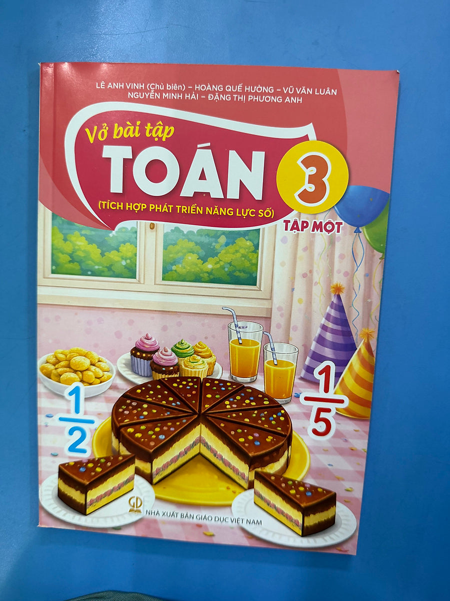 Sách Vở Bài Tập Toán 3- Tập Một- Tích Hợp Phát Triển Năng Lực Số (Kèm Nilon Bọc Sách, Nhãn Tên)