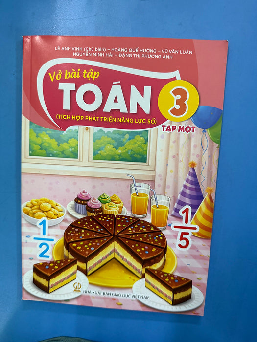 Sách Vở Bài Tập Toán 3- Tập Một- Tích Hợp Phát Triển Năng Lực Số (Kèm Nilon Bọc Sách, Nhãn Tên)