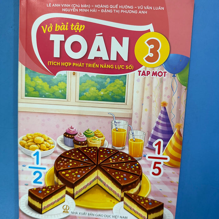 Sách Vở Bài Tập Toán 3- Tập Một- Tích Hợp Phát Triển Năng Lực Số (Kèm Nilon Bọc Sách, Nhãn Tên)