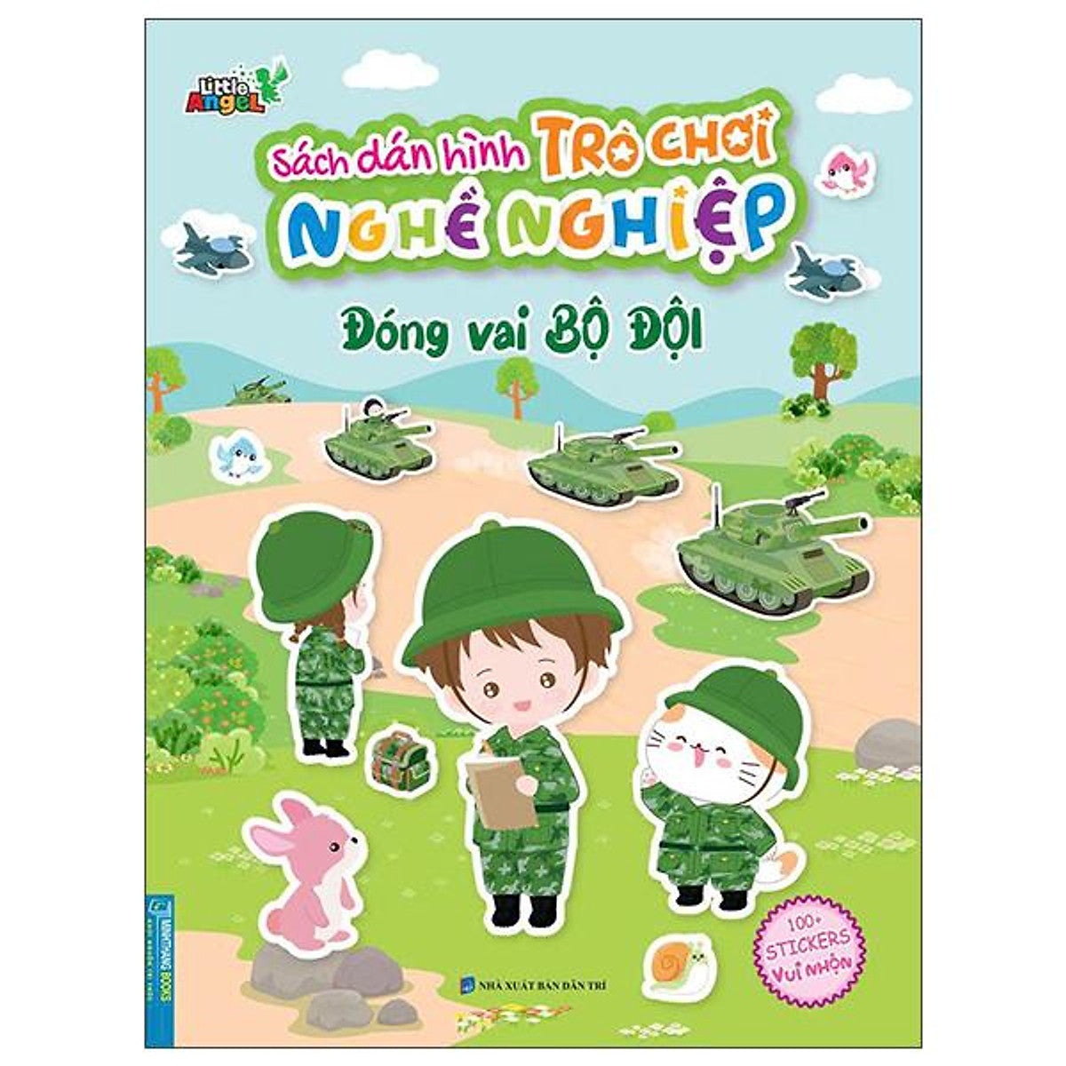 Sách - Sách Dán Hình Trò Chơi Nghề Nghiệp - Đóng Vai Bộ Đội