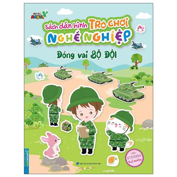 Sách - Sách Dán Hình Trò Chơi Nghề Nghiệp - Đóng Vai Bộ Đội