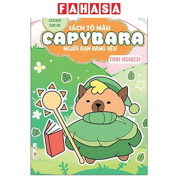 Sách - Sách Tô Màu Capybara - Người Bạn Đáng Yêu - Tinh Nghịch