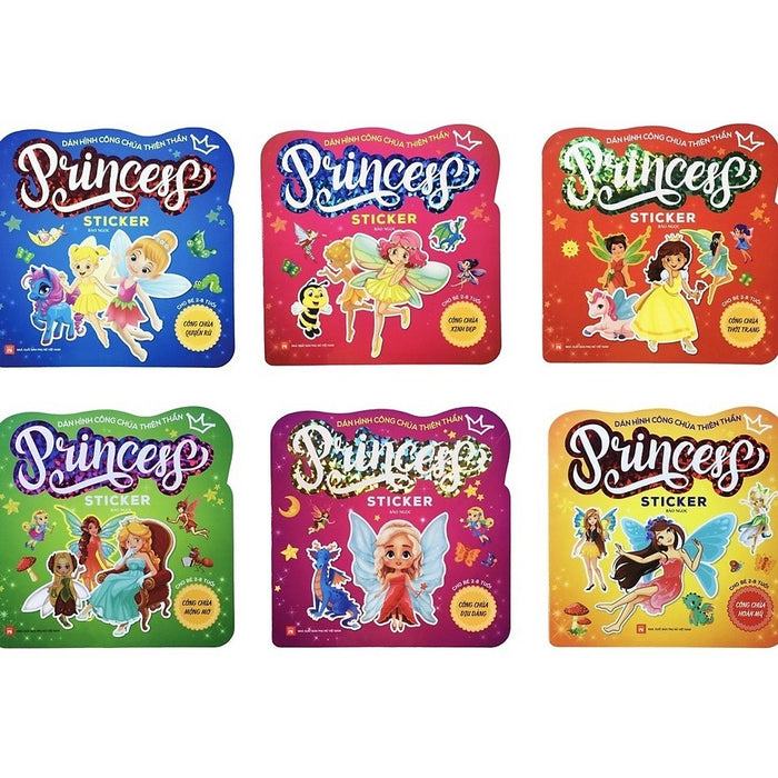 Sách - Dán Hình Công Chúa Thiên Thần - Princess Sticker - Ndbooks