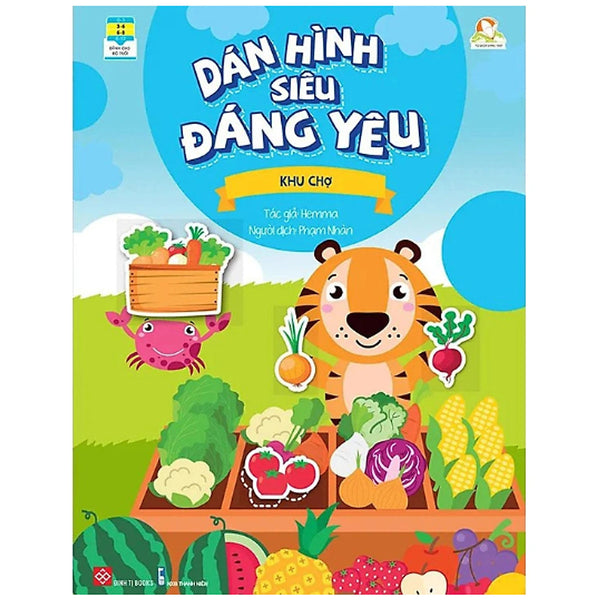 Sách - Dán Hình Siêu Đáng Yêu - Khu Chợ