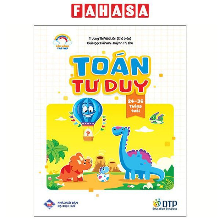Sách - Cầu Vồng Trẻ Thơ - Toán Tư Duy - Dành Cho Trẻ 24-36 Tháng Tuổi