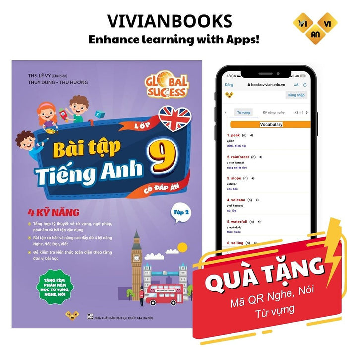 Global Success - Bài Tập Tiếng Anh Lớp 9, 4 Kỹ Năng (Có Đáp Án)  – Ths. Lê Vy – Anh Ngữ Vivian