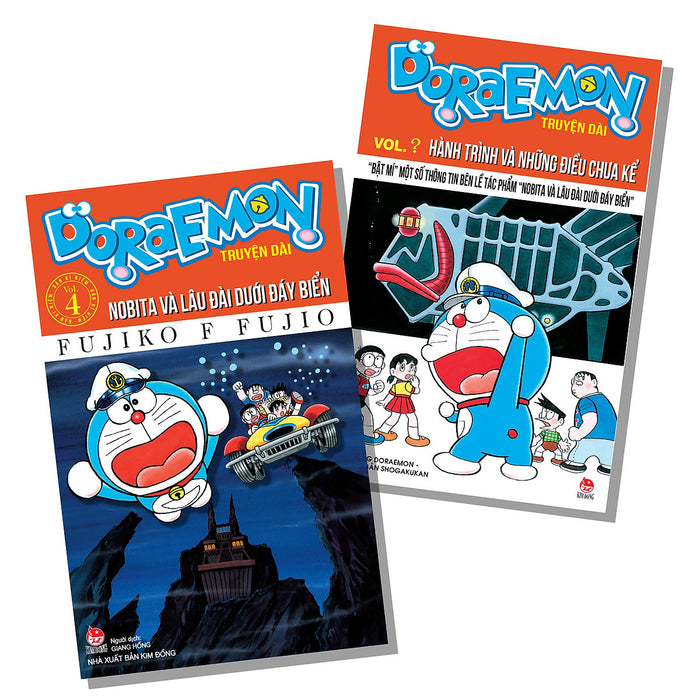 Sách Doraemon Truyện Dài - Tập 4 (Bản Kỉ Niệm): Nobita Và Lâu Đài Dưới Đáy Biển [Tặng Kèm Booklet] 
